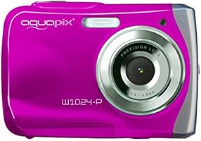 Easypix W1024 Splash Digitalkamera (10 Megapixel, 4-fach digitaler Zoom, 6,1 cm (2,4 Zoll) Display) pink