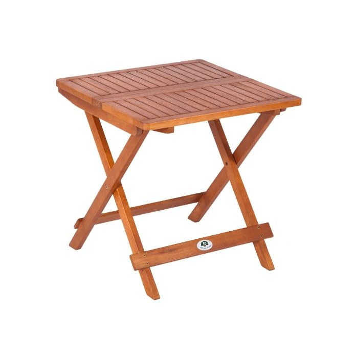 Ultranatura Beistelltisch Edles Und Hochwertiges Eukalyptusholz 50 X 50 X 51 Cm