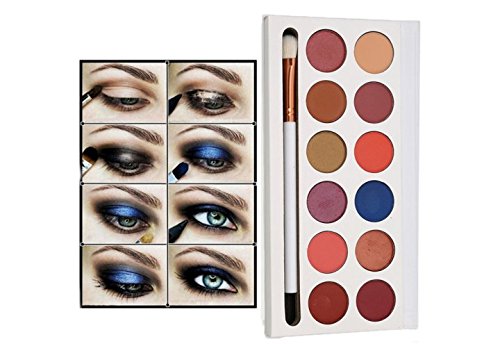 VWH 12 Farben Lidschatten Palette Makeup Eyeshadow Kosmetik Profi-Augenpalette - 2