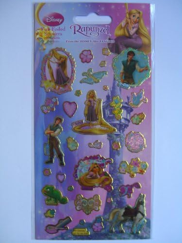 Rapunzel (Tangled/Disney Princess) - Fun Foiled Stickers (Reusable)