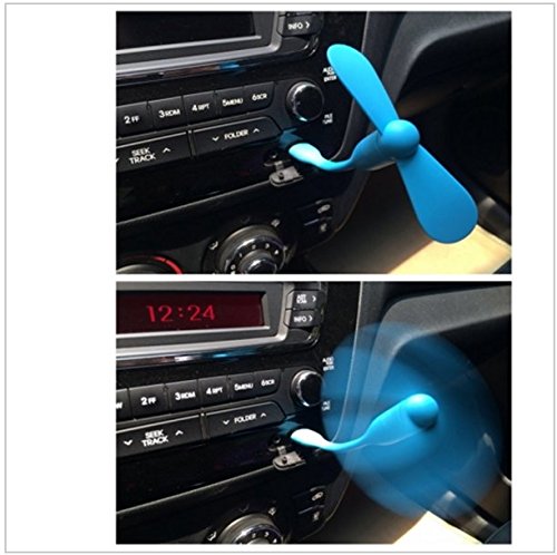 SwirlColor 2 Stück USB-Ventilator bewegliche Mini Flexible USB-Ventilator für alle Leistungs für Energienbank und gelegentliche Farbe Verkäufer - 3