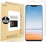 LG G7 ThinQ Pellicole protettive, Vigeer [2 Pack] [0,3mm, 2,5D] [Senza bolle] [Durezza 9H] [Facilità di installazione] [HD Clear] Protezione dello schermo in vetro temprato per LG G7 ThinQ