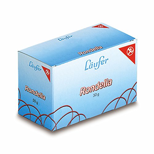 Läufer 51145 Rondella Gummibänder 200 X 6 mm, Durchmesser 125 mm, 50 g Schachtel, rot