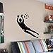 Produktbild jiushizq Erhältlich in zahlreichen Größen Vinyl Wandaufkleber Sport Fußball Torwart Wandkunst Aufkleber für Jugendliche Room Boy Schlafzimmer Dekor Z 122x132cm