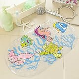 Anlass Kids Cartoon Non Slip Mats Mildew Resistant Non Slip Mats for Children Sea Turtle - 7