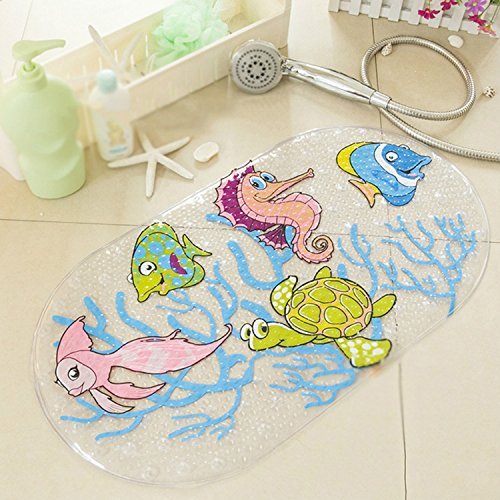 Anlass Kids Cartoon Non Slip Mats Mildew Resistant Non Slip Mats for Children Sea Turtle - 7