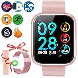 🏃‍♂️Multifunktional: Fitness-Tracker, Trainingsinformationen, Herzfrequenzmessung, Blutdruckmessung, Schlafinformationen, Blutsauerstoffmessung, Fernbedienung, Handy-Fotos, Musiksteuerung, Synchrones Handy Info Push, etc.