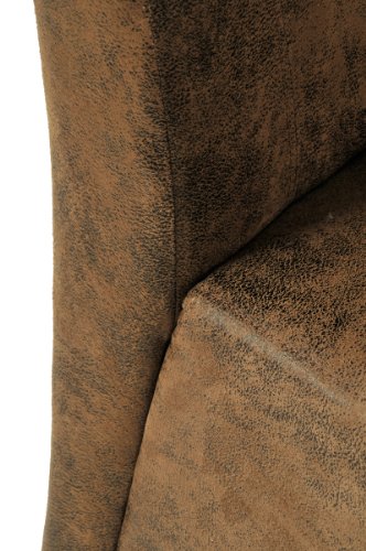SAM® Esszimmer Polster-Stuhl in wild-leder optik eiche Beine, rustikales Design, Top Qualität [521350] - 