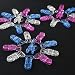 30 KAM Plastic Clips Mam Baby Pacifier Soother Holder Great Baby Gift T-shaped Plastic Badge Clips for making Dummy Clips Straps (Clear(10pcs)+Blue(10pcs)+Pink(10pcs))