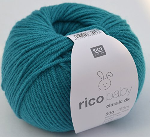 Rico Baby classic dk Fb. 10 - petrol Babywolle zum Stricken und Häkeln