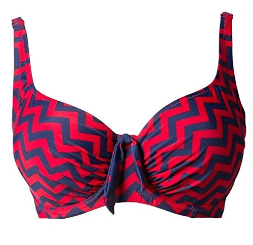 Pour Moi? Womens Key West Underwired Bikini Top size 34DD in Multicoloured