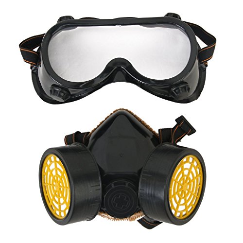 Industrie Gas chemischen Anti-Staub malen Atemschutzmaske Maske + Brille Brillen