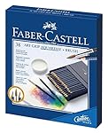 Faber-Castell 114238 ART GRIP Aquarelle Crayons de couleur 38 couleurs studio box