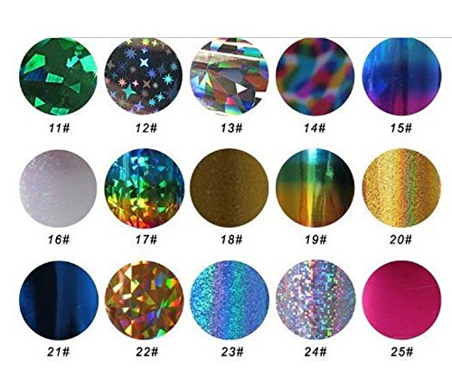 ANKKO neueste Mode 25 Farben Nail Art Transfer Folie Nail Sticker Tipp Dekoration aus Y2B - 4