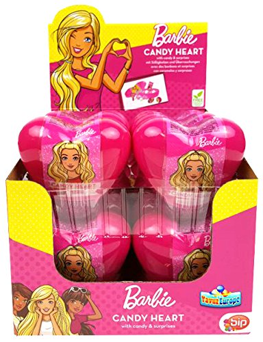 Preisvergleich Produktbild BARBIE Überraschungs-Herz Spielzeug und Süßigkeit, im 12er Dsp.