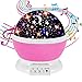 Produktbild NEEGO Star Nachtlicht für Kinder, Musik, Nachtprojektor, Sternenlicht für Babys, Sternen-Projektor, Nachtlicht für Kinder, rotierendes Licht mit 12 weichen Musiksensorischen Baby-Nachtlichtern Rose