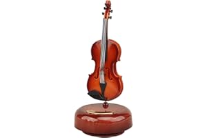 Fayemint 1 Pezzi Violino Carillion Musicale, Creativo Carillon Musicale, Violino Carillon Musicale Rosso, per Decorazioni per Ufficio, Compleanni, Regali di Festa