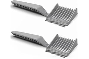 NestNook Fade Comb Hair Blending Tool, Blend Friend Fade Comb Professional Hair Cutting Heat Resistant FlatTop Comb Hair Clipper Cuts Tools for Men Salon Hairdressing, Barber or At Home (Grey 2pcs)