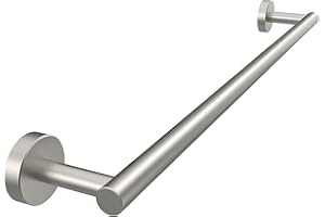 WZRUA Towel Rail Wall Mounted, 304 Stainless Steel Brushed Nickel Towel Holder 50.8cm, Rust-Proof Towel Rail for Bathroom(45.8cm Center to Center)