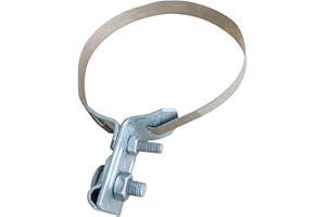 PAG Turbo GmbH® - Blitzschutz Blitzableiter Material Tiefenerder feuerverzinkt oder aus Edelstahl (Fallrohrschelle für Rundleitung 8-10mm feuerverzinkt) Art. Nr. BS18