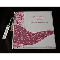 Gästebuch WELLE PINK Kommunion Konfirmation PERSONALISIERT Hardcover 20,5x20,5