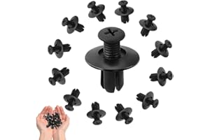 JUGUTA Rivetti In Plastica Per Auto, 50 Pezzi Rivetti A Pressione A Foro Dia 8 Mm Clips Pannelli Auto Per Paraurti Parafanghi