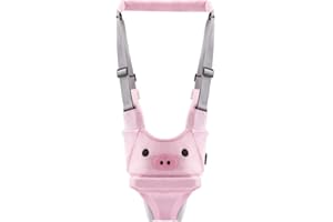 Zyorenc Uprząż do chodzenia dla malucha pomaga w ustawieniu bezpieczeństwa dziecka smycz dla malucha oddychająca wygodna regulowana (różowa)