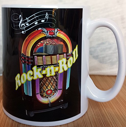 Rock N ROLL Jukebox Mug for Rockers Everywhere, wurlitzer Design Coffee Mug. This Can Be Personalised