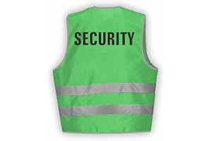 Fassbender-Druck WARNWESTEN - Sicherheitsweste GELB Warnweste nach EN ISO 20471 zertifiziert - Warn Weste für Security - Unisex mit hochwertigem Reflektorstreifen