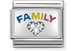 Nomination Charm Compostable Classic Family 330306/08, one size, Metal, No Gemstone