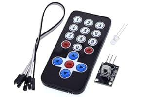 DollaTek Kit modulo sensore Telecomando Senza Fili a infrarossi a infrarossi IR per Arduino