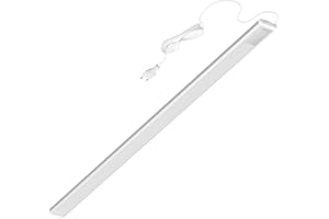 ‎OKTAPLEX LIGHTING Oktaplex Riva flach LED Unterbauleuchte Küche 1150lm neutralweiß 90cm Unterschrankleuchte silber mit Schalter Küchenlicht 15W 230V