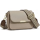 HaveGlam Travel Crossbody Crescent Bags for Women Over Shoulder Purse with Zipper | Leather Sling Bag for Girls | Small Pebble Flap Purse with Wide Adjustable Strap: 