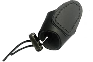 KURUGEILI Soft Leather Archery Thumb Ring Thumb Thumb Guard for Traditional Bow Thumb Protector Guard for Mongolian Reurve Bow Finger Tab Shooting Glove