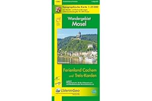 Ferienland Cochem und Treis-Karden (WR): Topographische Karte 1:25000 mit Wanderwegen und Radwanderwegen / Wandergebiet Mosel: Mit Wander- und ... Rheinland-Pfalz 1:15000 /1:25000)