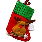 Aulley Decoraciones de árboles de Navidad Hang Christmas Gift Medias de Navidad