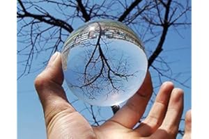 CRYSDARALOVEBI 60/70/80/90/100/110mm Contact Juggling Ball Crystal Ultra Clear 100% Glass Ball Manipulation Juggling (90mm)