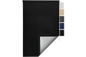 ‎SOL ROYAL Sol Royal Thermorollo SolReflect T42 Verdunkelungsrollo 110x160 cm Rollo Schwarz - Rollos für Fenster ohne Bohren mit Thermobeschichtung - Wärmeschutzrollo Thermo Rollo zum Klemmen, Klemmfix Rollo
