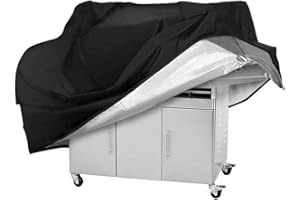 VDISRR Housse Barbecue Exterieur, 420D Oxford Bache Protection 147 * 61 * 122cm, Anti-Vent/Solei/l'eau, Convient la Plupart des Grills