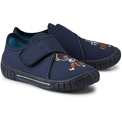 Preisvergleich Produktbild Superfit Kinder (Jungs) Klett-Hausschuh Bill blau Textil 34