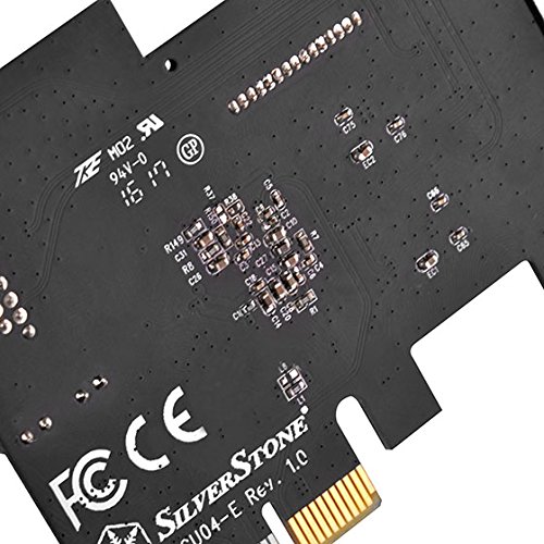 SilverStone SST-ECU04-E – PCI-E Erweiterungskarte, 1x intern USB 3.1 19-pin Anschluss, 10 Gbps, ReDriver ASIC chip, low-profile geeignet - 13