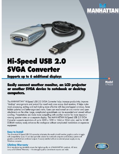 Manhattan Hi-Speed USB2.0 SVGA Konverter 179225 - 7