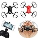 Produktbild Mini Drohne mit Kamera,WIFI FPV 480P RC Drone - Drohne mit Kamera Live Übertragung Ferngesteuerter Quadrocopter,Selfie Faltbare, Höhe Halten, kopflosen Modus für Kinder und Anfänger Draußen Spielen (Schwarz)