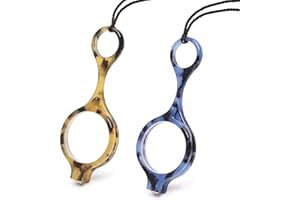 TERAISE Mini lunettes de lecture pliantes pendentif collier lecteurs légères lunettes de lecture portables anti-perte avec étui exquis pour femmes et hommes