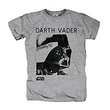STAR WARS Herren T-Shirt DARTH VADER PORTRAIT Sports Grey Gr. L