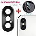 Produktbild Fcostume Metall Rückfahrkamera Objektiv Hülle Schutzfolie + Film für iPhone XS/XS max (Schwarz)
