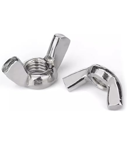 Glvaner 10 Sets 1/4-20 X 3/4 Stainless Steel Carriage Bolts, Round Head Square Neck With Hex Nuts & Flat Washers, 304 Stainless Steel 18-8 Full Thread