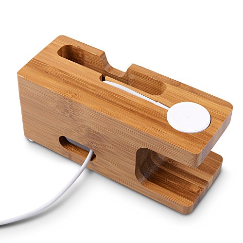 Fullmosa Apple Watch Stand Madera y Bamb Soportes de Carga Soporte Docking Station Soporte para Cradle para iPhone y Apple Watch Series1 Series 2 reviews Fullmosa Apple Watch Stand Madera y Bamb Soportes de Carga Soporte Docking Station Soporte para Cradle para iPhone y Apple Watch Series1 Series 2