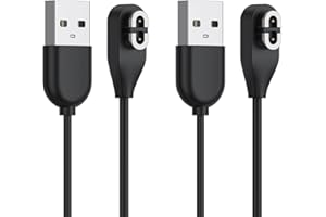 Meliya Charger Cable for Shokz, USB Magnetic Charging Cord for OpenRun/Aftershokz Aeropex AS800 /OpenRun Mini, OpenComm Bone Conduction Headphones,2PACK Cable