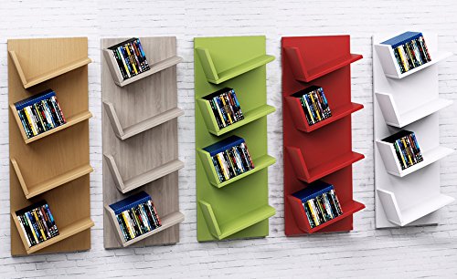 VCM CD/DVD-Regal „Lansi“ Buche - 3